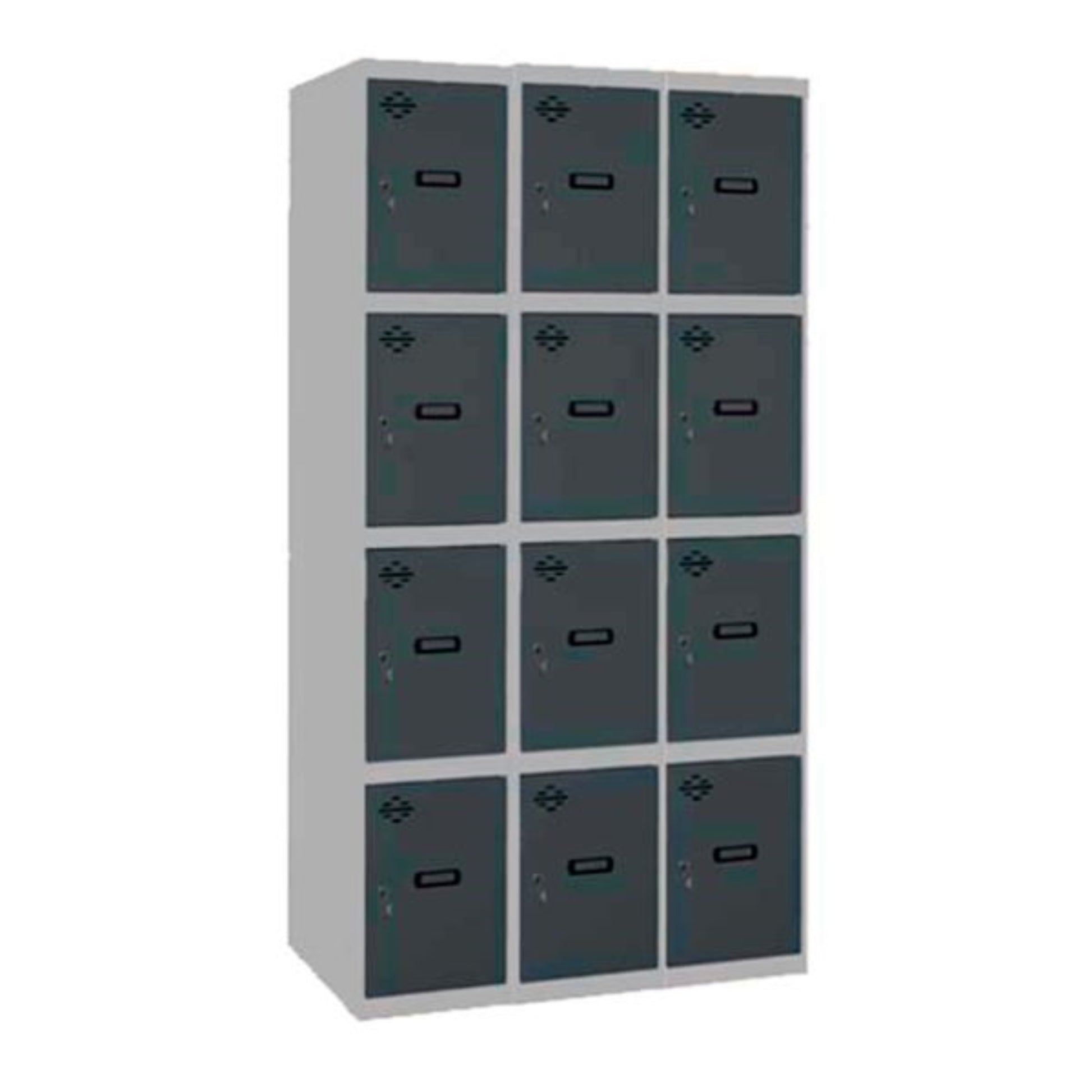  SIMON RACK  Vestiaire industriel 12  cases / 3 colonnes en kit  VESTIAIRE, Vestiaire industriel 4 cases en kit RANGESTOCK