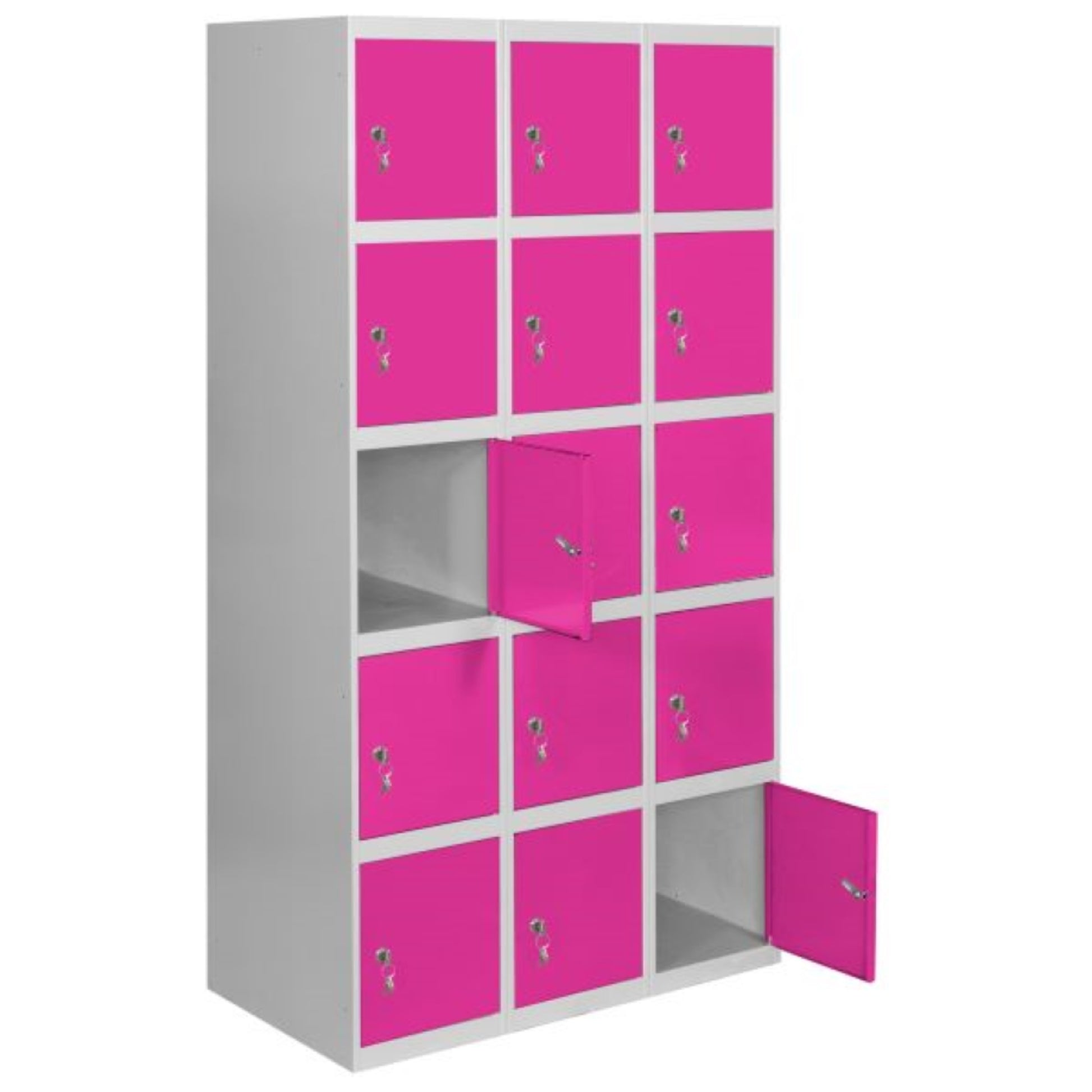  SIMON RACK  Vestiaire industriel 15 cases / 3 colonnes  VESTIAIRE, Vestiaire industriel 5 cases monobloc RANGESTOCK