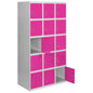  SIMON RACK  Vestiaire industriel 15 cases / 3 colonnes  VESTIAIRE, Vestiaire industriel 5 cases monobloc RANGESTOCK