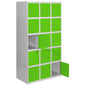  SIMON RACK  Vestiaire industriel 15 cases / 3 colonnes en kit  VESTIAIRE, Vestiaire industriel 5 cases en kit RANGESTOCK