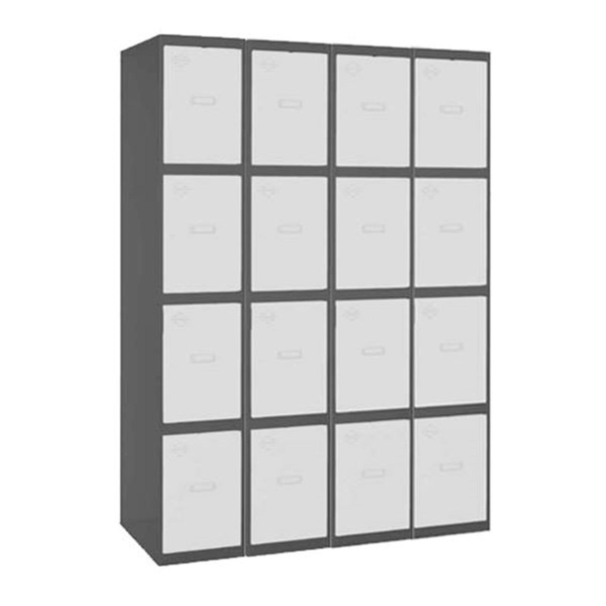  SIMON RACK  Vestiaire industriel 16  cases / 4 colonnes en kit  VESTIAIRE, Vestiaire industriel 4 cases en kit RANGESTOCK