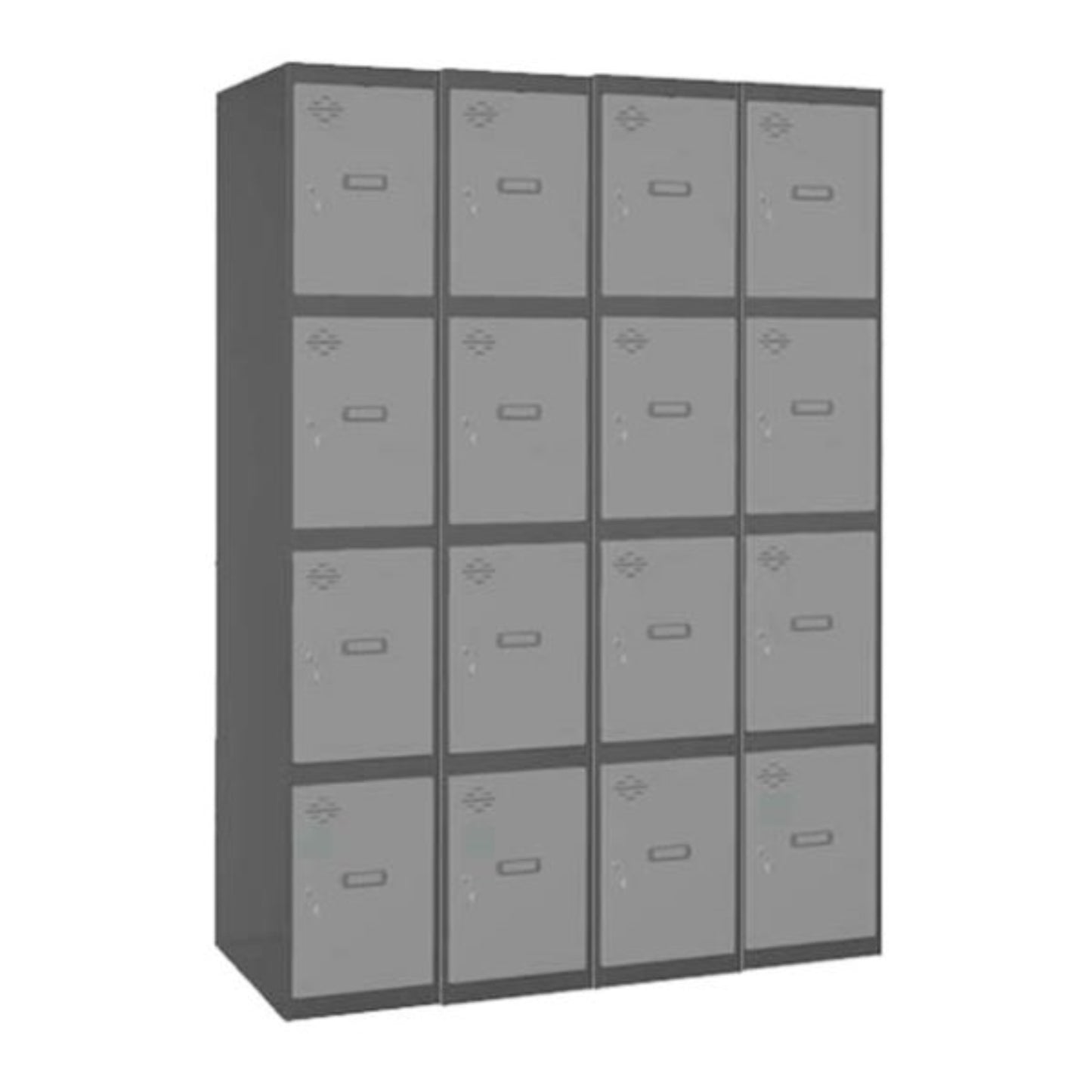  SIMON RACK  Vestiaire industriel 16  cases / 4 colonnes en kit  VESTIAIRE, Vestiaire industriel 4 cases en kit RANGESTOCK