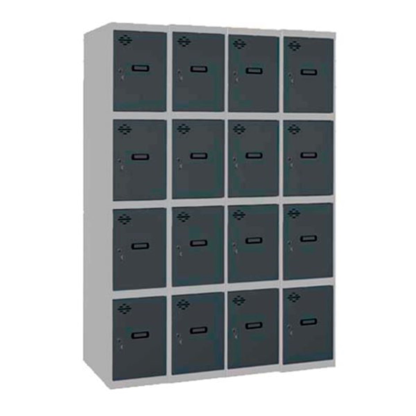  SIMON RACK  Vestiaire industriel 16  cases / 4 colonnes en kit  VESTIAIRE, Vestiaire industriel 4 cases en kit RANGESTOCK