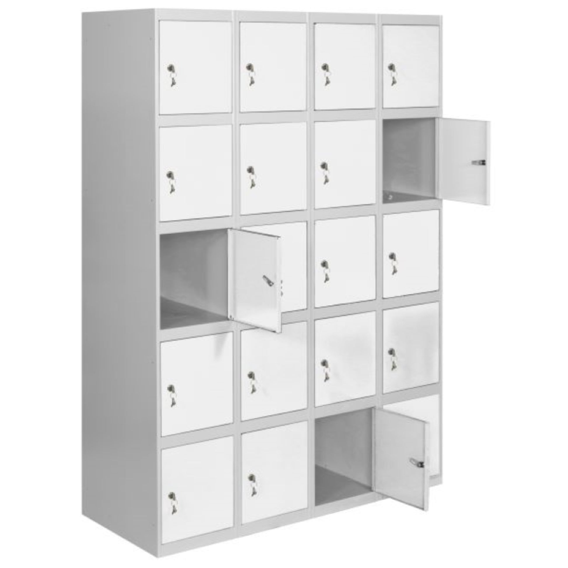  SIMON RACK  Vestiaire industriel 20 cases / 4 colonnes  VESTIAIRE, Vestiaire industriel 5 cases monobloc RANGESTOCK