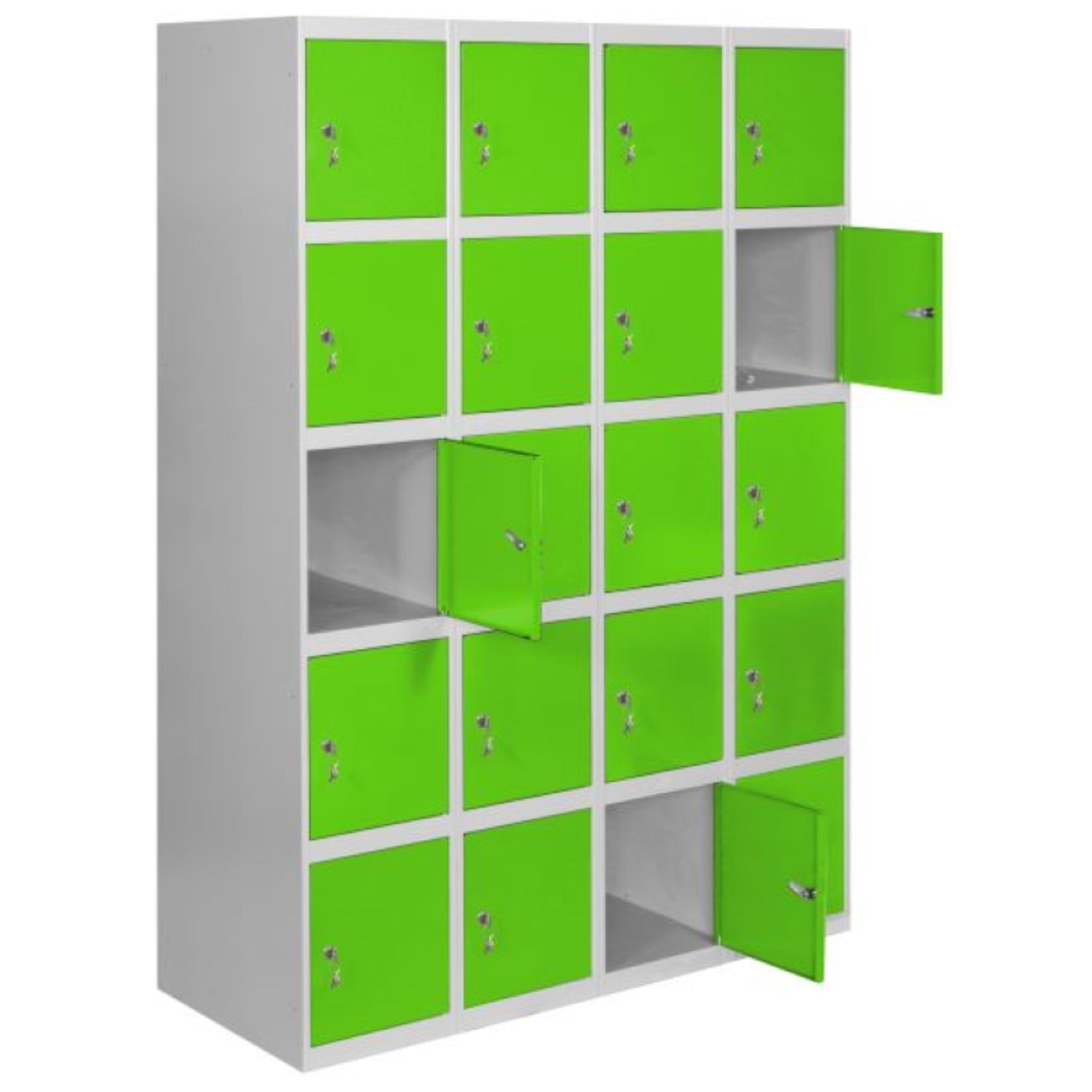  SIMON RACK  Vestiaire industriel 20 cases / 4 colonnes  VESTIAIRE, Vestiaire industriel 5 cases monobloc RANGESTOCK