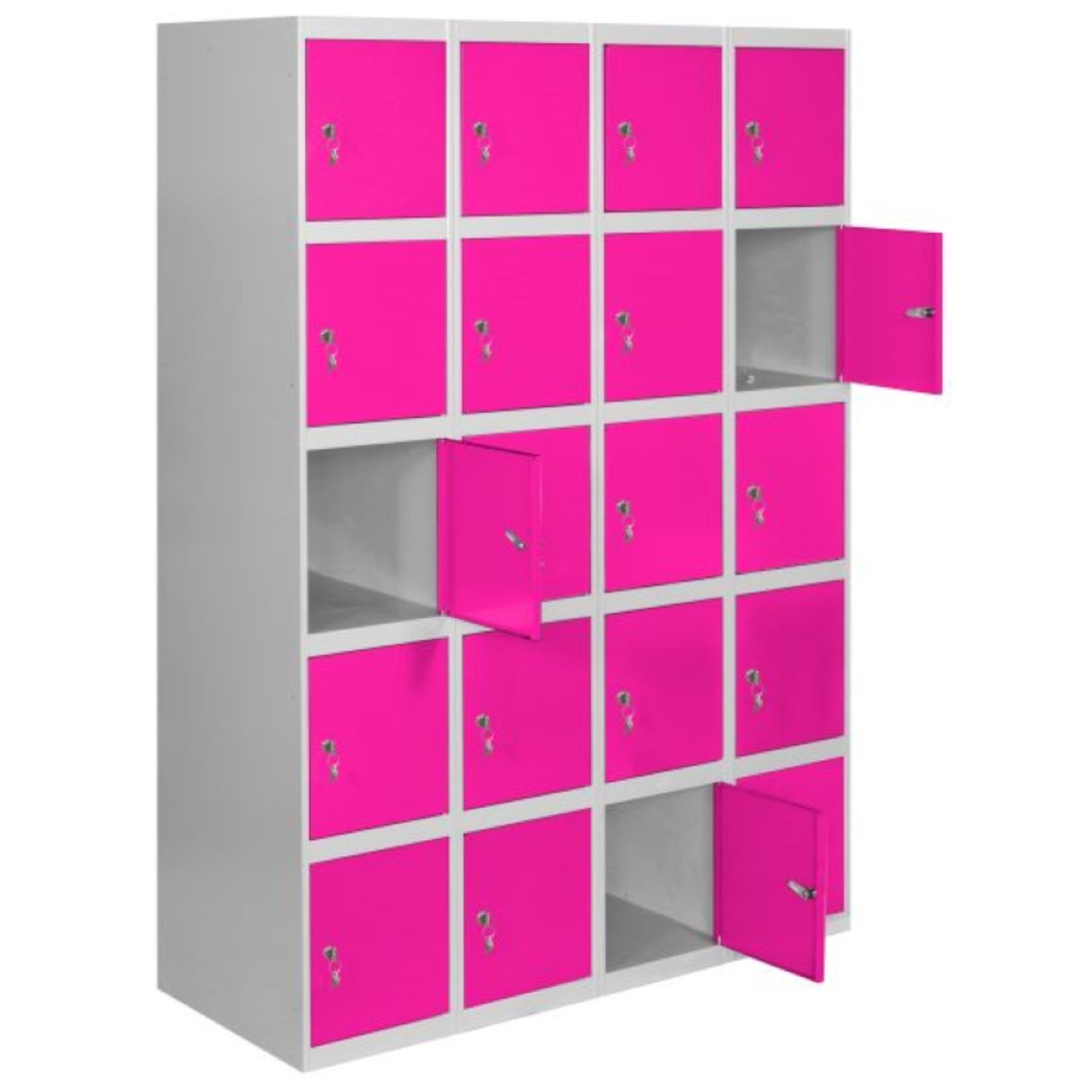  SIMON RACK  Vestiaire industriel 20 cases / 4 colonnes  VESTIAIRE, Vestiaire industriel 5 cases monobloc RANGESTOCK