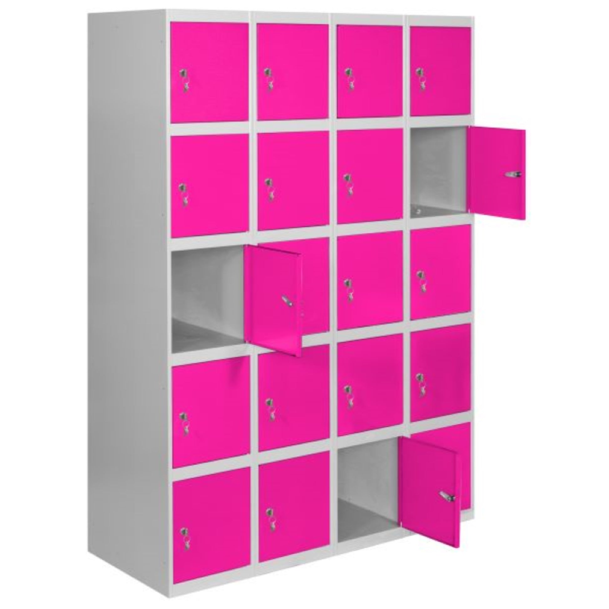  SIMON RACK  Vestiaire industriel 20 cases / 4 colonnes  VESTIAIRE, Vestiaire industriel 5 cases monobloc RANGESTOCK