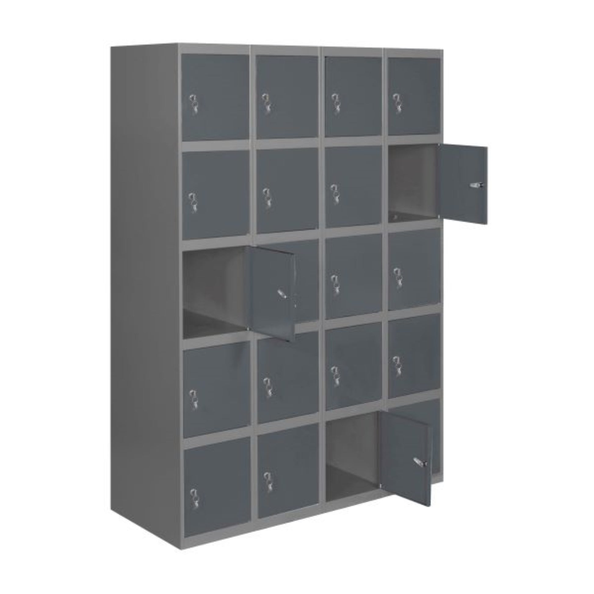  SIMON RACK  Vestiaire industriel 20 cases / 4 colonnes  VESTIAIRE, Vestiaire industriel 5 cases monobloc RANGESTOCK