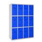  SIMON RACK  Vestiaire industriel 12 cases / 4 colonnes  VESTIAIRE, Vestiaire industriel 3 cases monobloc RANGESTOCK