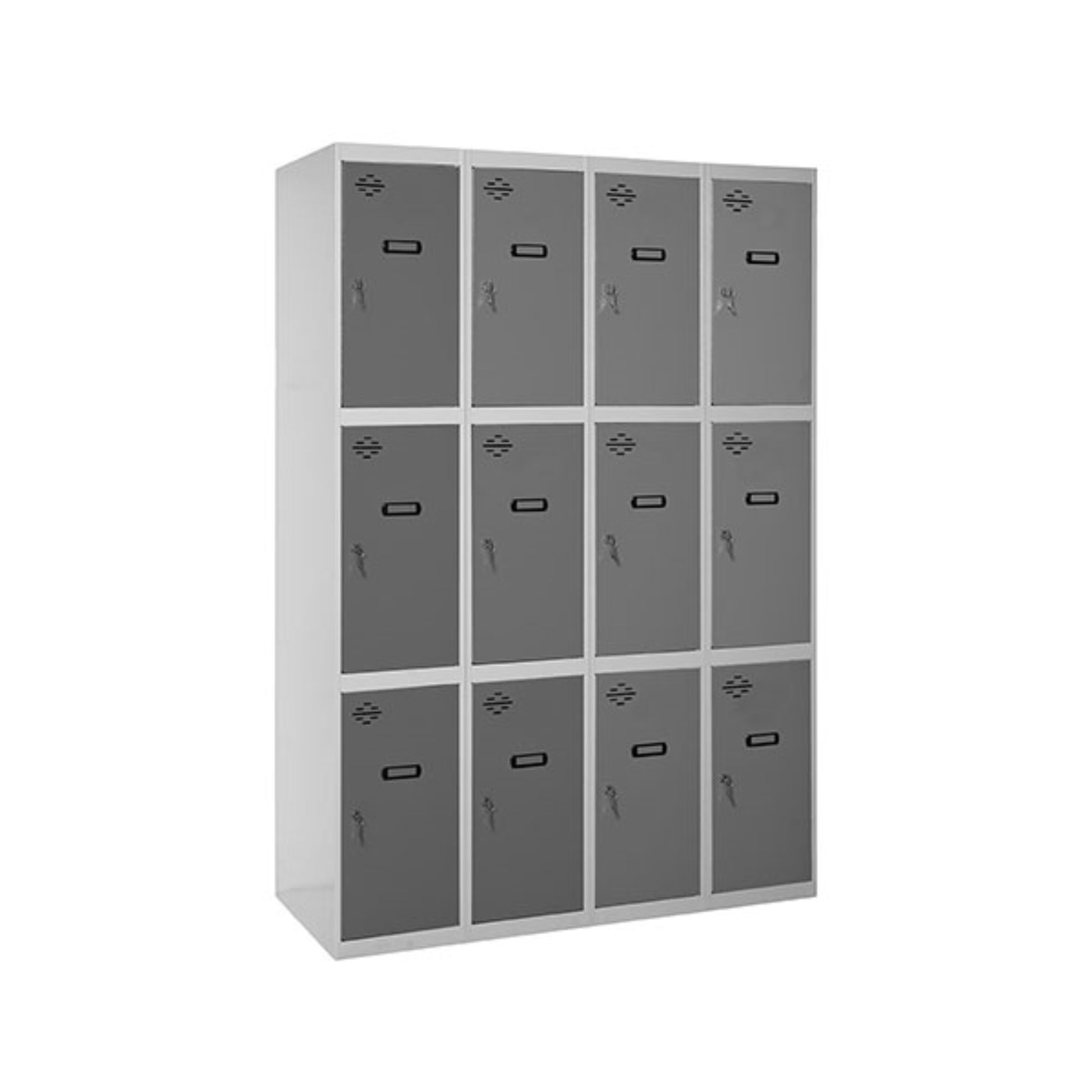  SIMON RACK  Vestiaire industriel 12 cases / 4 colonnes  VESTIAIRE, Vestiaire industriel 3 cases monobloc RANGESTOCK