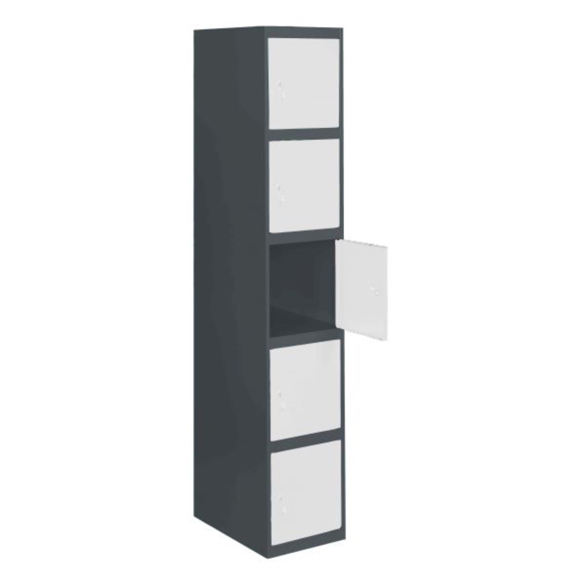  SIMON RACK  Vestiaire industriel 5 cases / 1 colonne en kit initial  VESTIAIRE, Vestiaire industriel 5 cases en kit RANGESTOCK