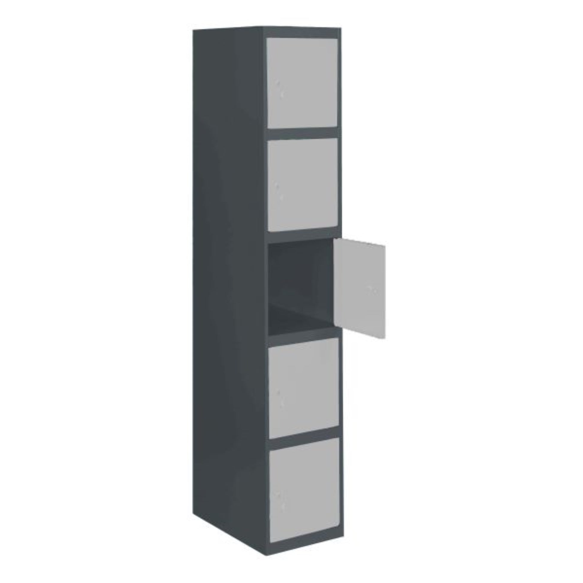  SIMON RACK  Vestiaire industriel 5 cases / 1 colonne en kit initial  VESTIAIRE, Vestiaire industriel 5 cases en kit RANGESTOCK