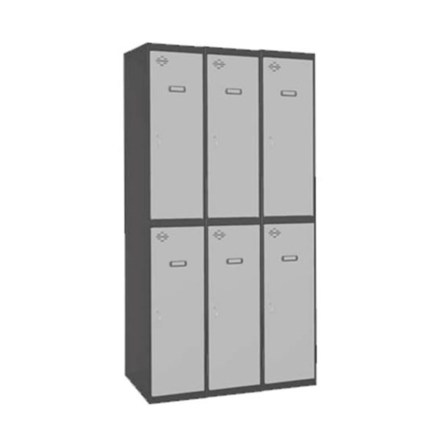  SIMON RACK  Vestiaire industriel bi place 6 cases / 3 colonnes en kit  VESTIAIRE, Vestiaire industriel bi place en kit RANGESTOCK