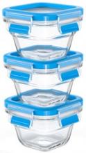 3x boîtes de conservation verre CLIP & CLOSE, pour aliment bébé