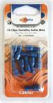10 cosses clips isolees femelles bleues