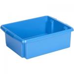 Caisse de rangement plastique bleu 17L
