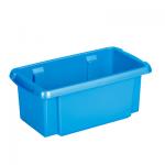 Petite caisse de rangement plastique bleu - 7 litres