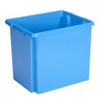 Caisse de rangement plastique  bleu - 45 litres