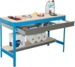 Etabli atelier garage bleu avec tiroir - Longueur 1200mm