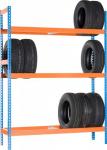 Rayonnage rack pour pneus - 600kg/niveau