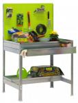 Table de rempotage avec panneau outils et tiroir